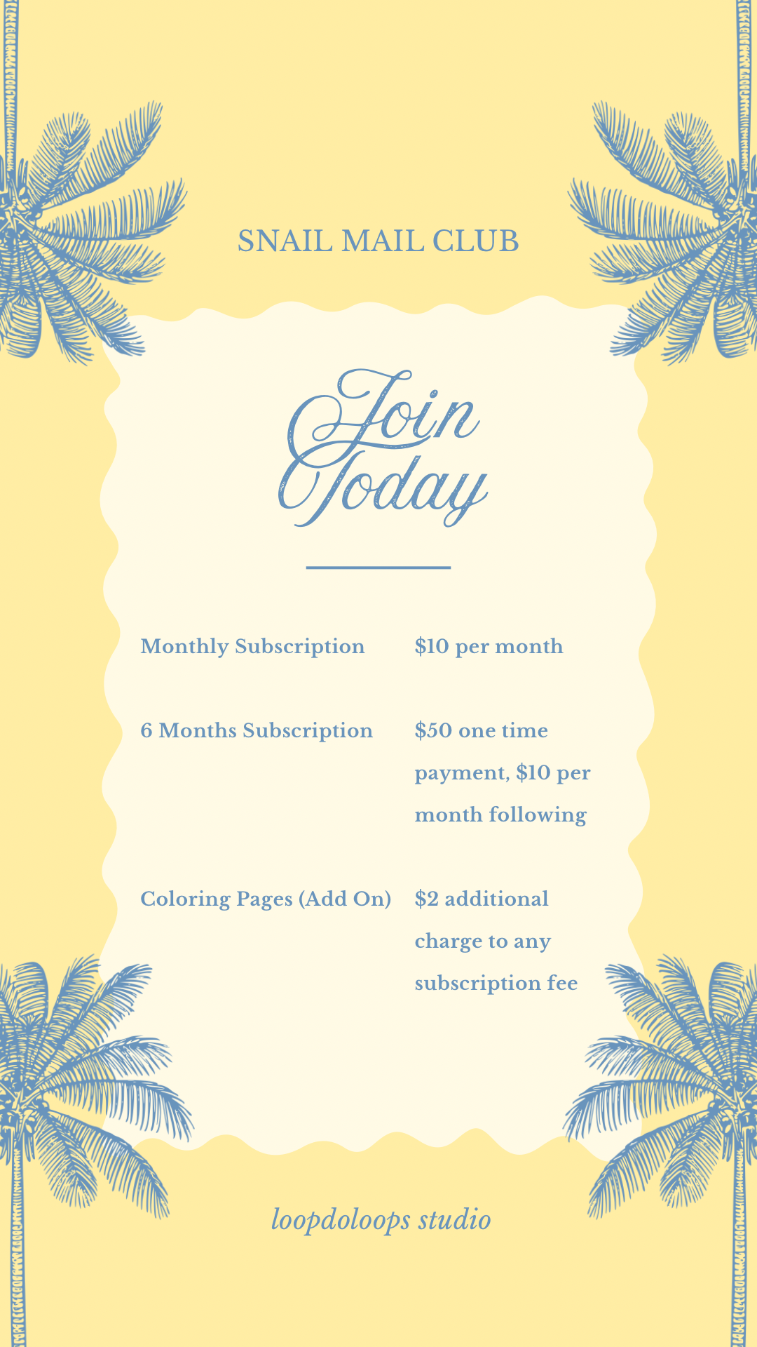 Snail Mail Club Subscription 1 MONTH